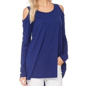 Faith Royal Blue Cold Shoulder